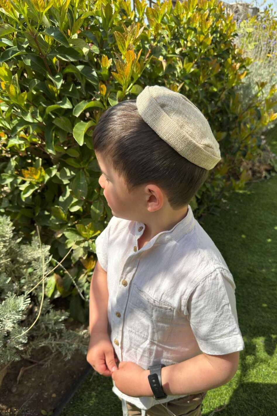 כיפה שמנת כהה