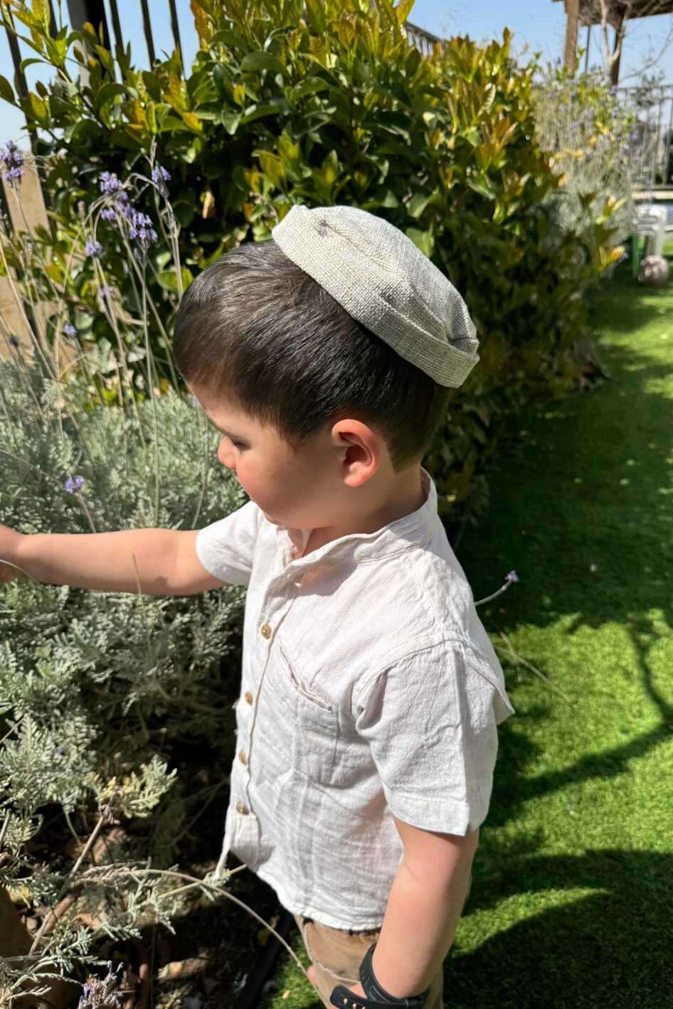 כיפה שמנת בהיר